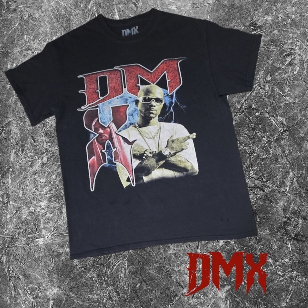 DMX Mens Graphic Hip Hop Rap Tribute T-Shirt Black Medium